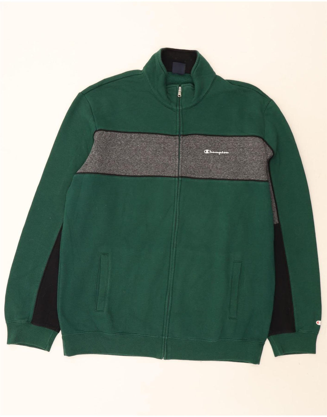 Champion Herre træningsdragt Topjakke 3XL Grøn Colourblock