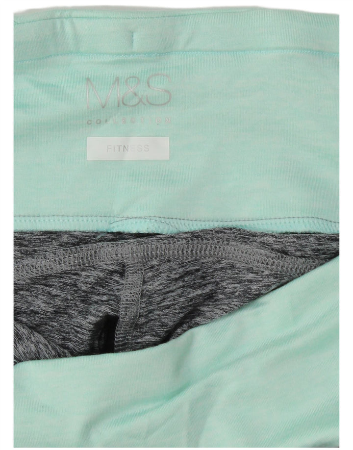 Marks & Spencer Dame Capri Leggings UK 14 Medium Grey Colourblock