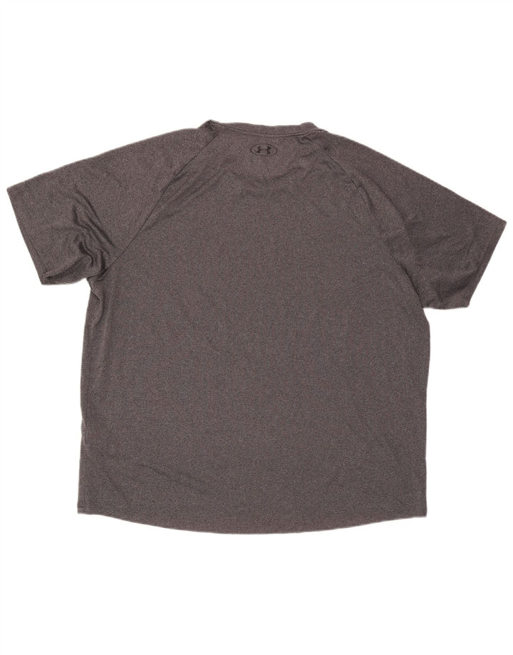 Under Armour Herre T-Shirt Top 2XL Grå Polyester