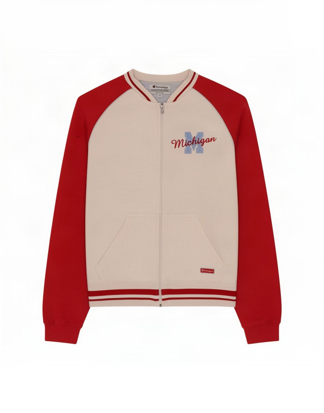 Champion Womens Michigan træningsdragt Topjakke UK 12 Medium White