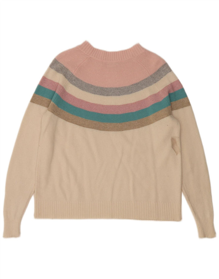 Boden Dame Boat Neck Jumper Sweater UK 14 Medium Flerfarvet Stribet