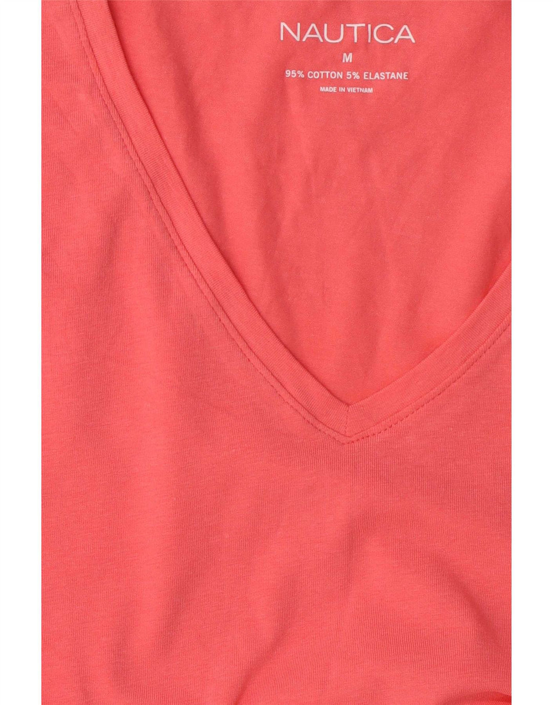 Nautica Dame T-Shirt Top UK 14 Medium Pink Bomuld