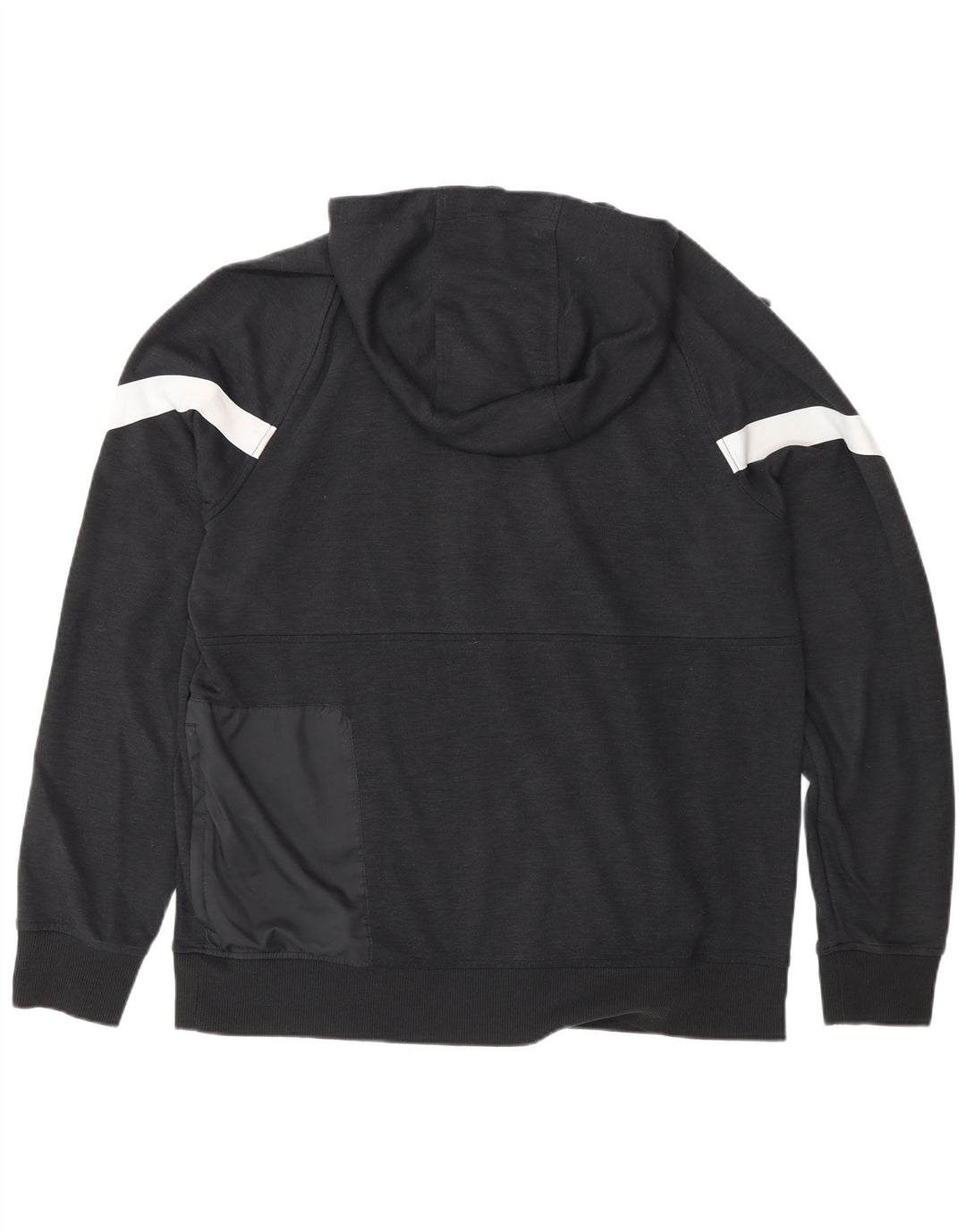 Nike hættetrøje med lynlås til mænd til mænd Large Black Colourblock Polyester