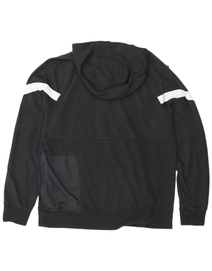 Nike hættetrøje med lynlås til mænd til mænd Large Black Colourblock Polyester