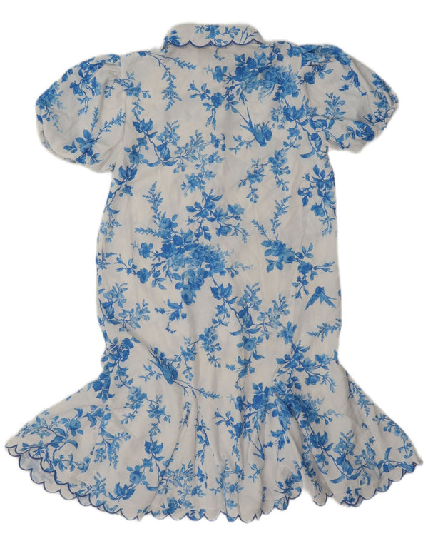 Lipsy Girls Drop Waist Dress 13-14 år hvid blomstret polyester