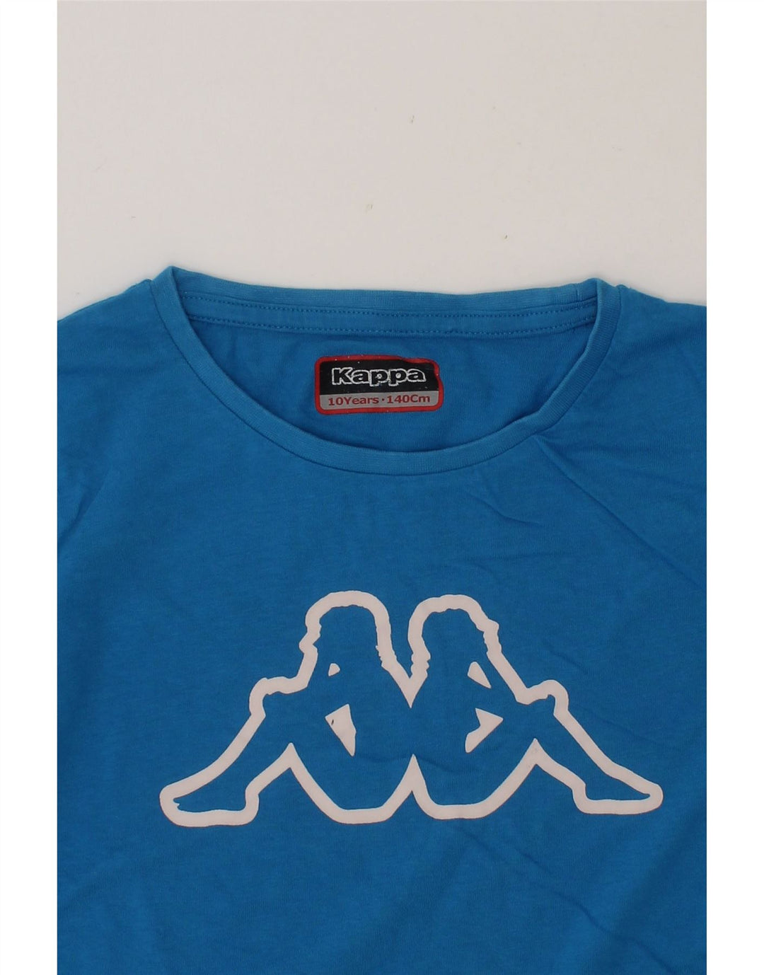KAPPA Boys Graphic Top Long Sleeve 9-10 Years Blue Vintage Kappa and Second-Hand Kappa from Messina Hembry 