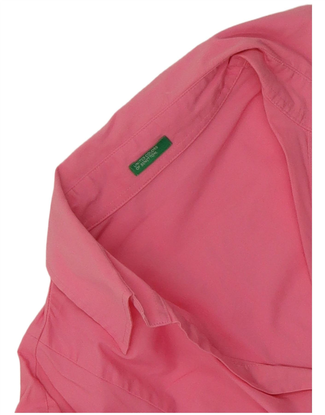 Benetton Dame Pullover Shirt UK 12 Medium Pink