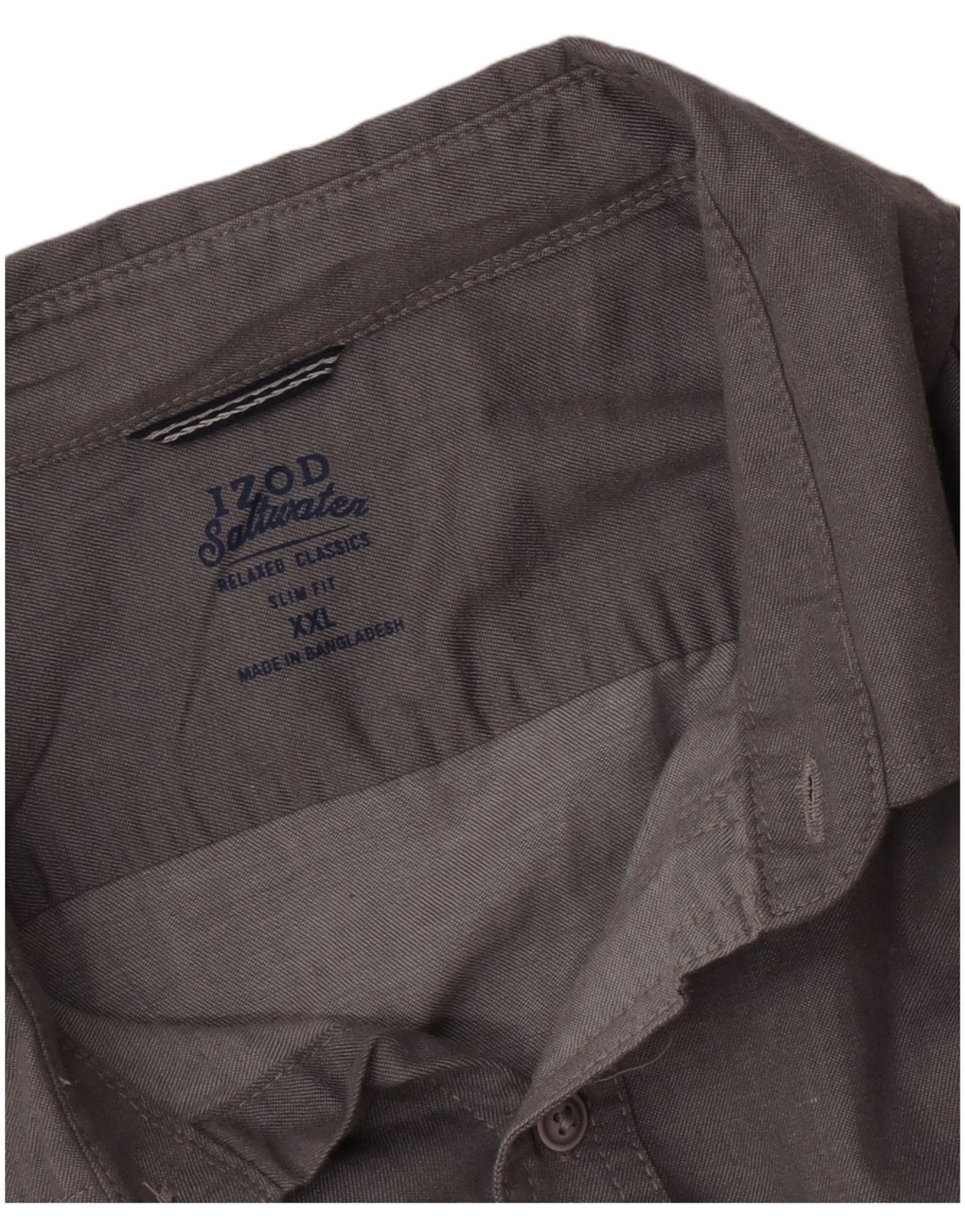 Izod Herre Salt Vand Slim Fit skjorte 2XL Grå