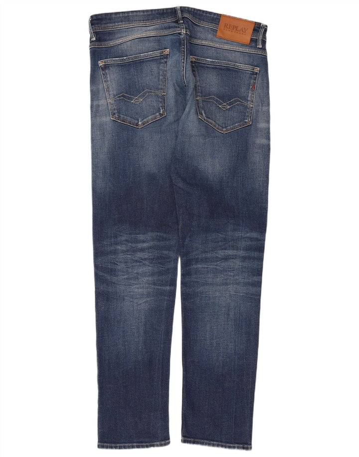 Replay Herre Willbi Regular Slim Jeans W33 L31 Blå