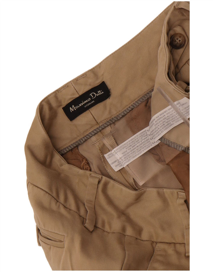 Massimo Dutti Dame Lige Chino Bukser EU 40 Medium W30 L30 Beige