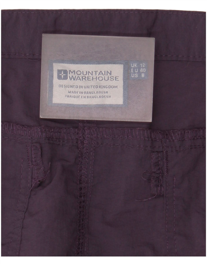 Mountain Warehouse Dame Cargo Shorts UK 12 Medium W32 Lilla