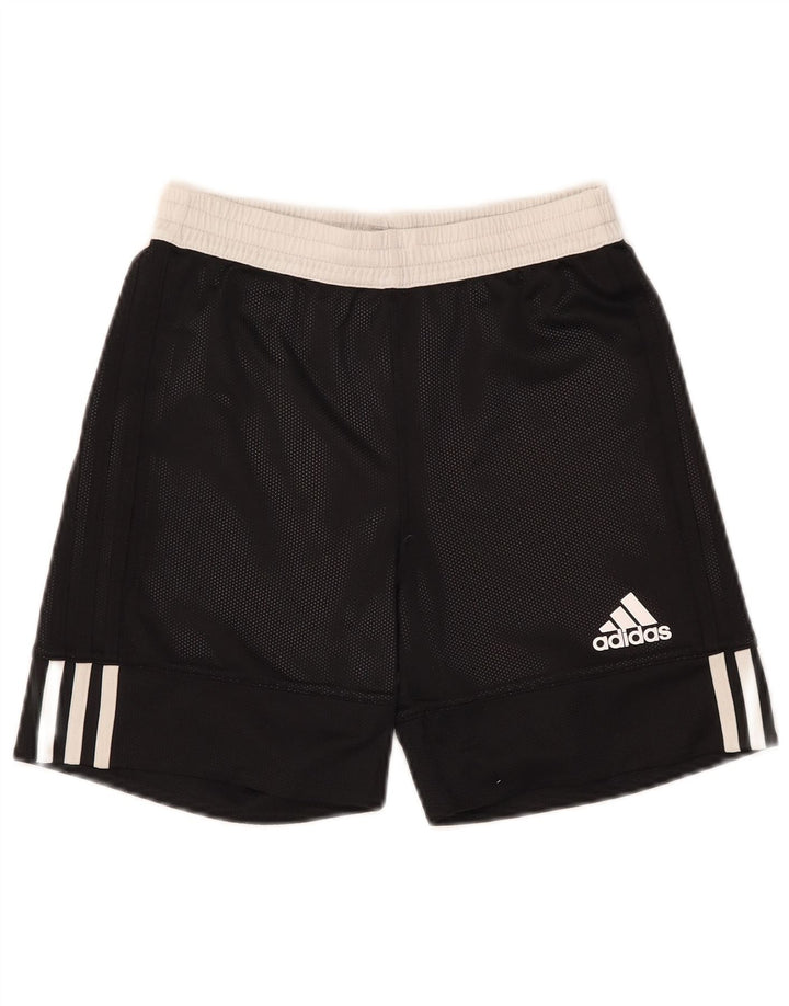 Adidas Boys Sports Shorts 11-12 år Sort Colourblock Polyester