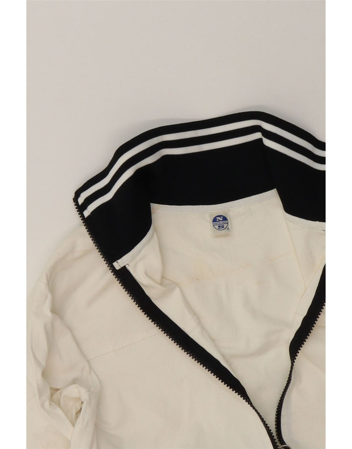 NORTH SAILS Womens Tracksuit Top Jacket UK 16 Large White Colourblock Vintage North Sails and Second-Hand North Sails from Messina Hembry 
