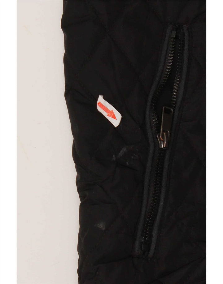 Zara Herre Quiltet Gilet UK 42 XL Sort