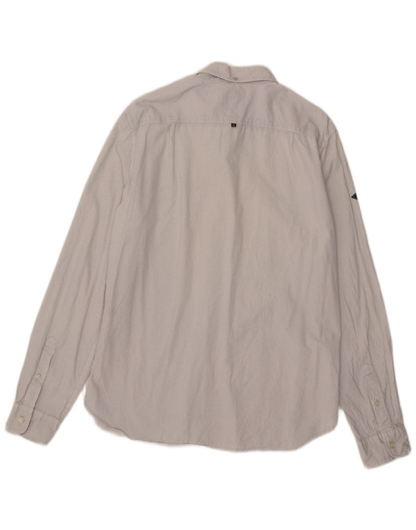 Superdry herreskjorte 2XL grå plettet bomuld