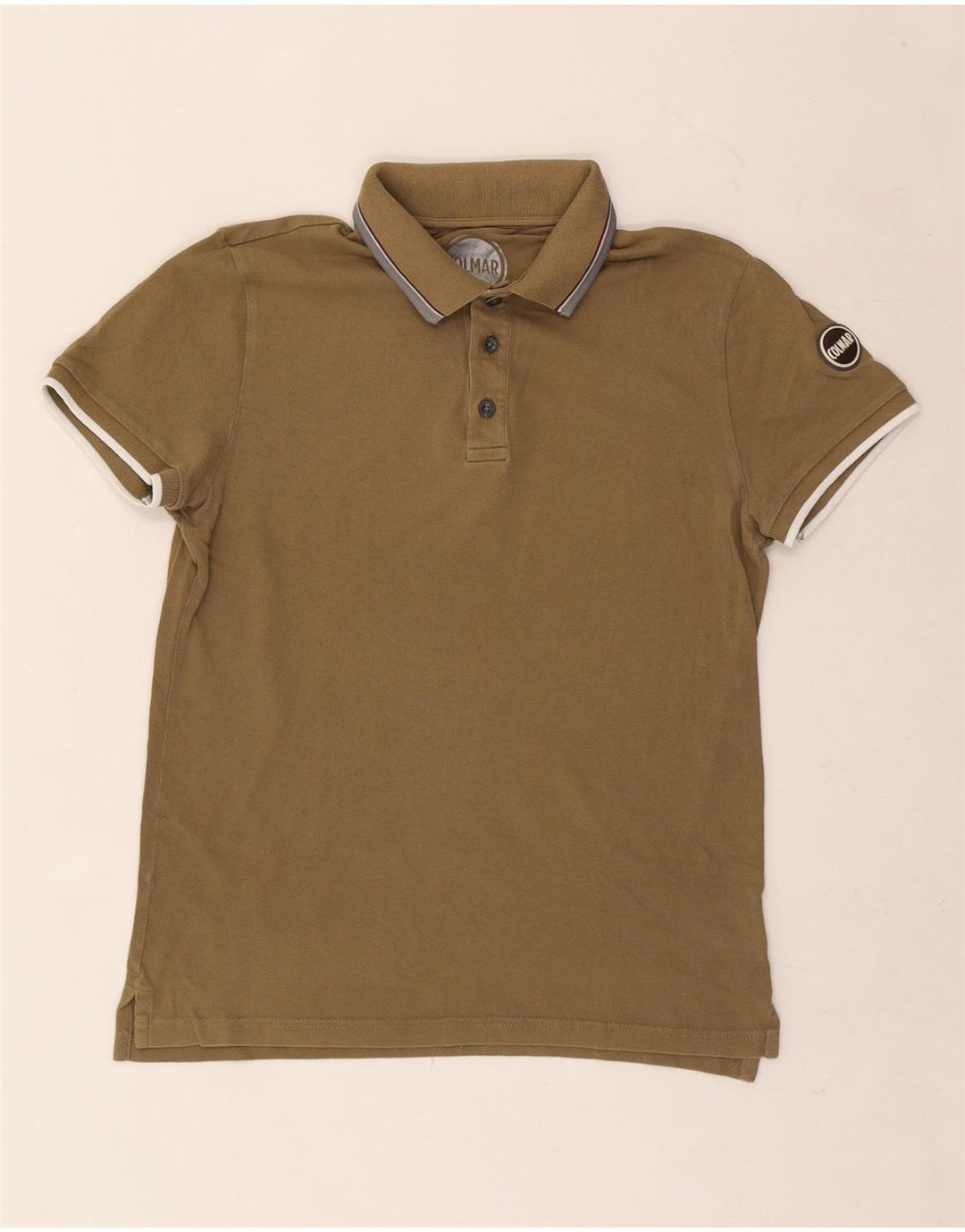 Colmar Herre grafisk poloshirt Medium Khaki Bomuld
