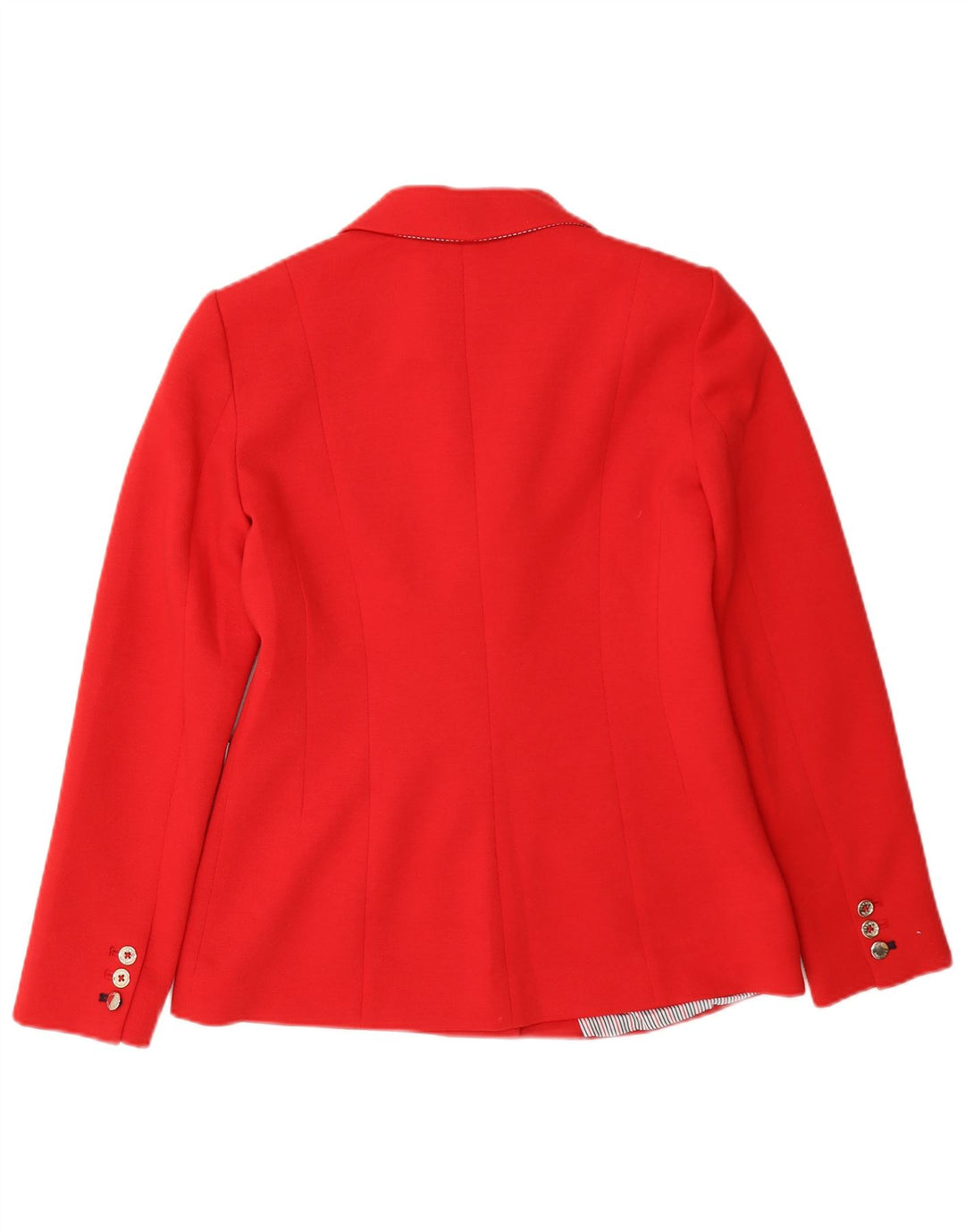Tommy Hilfiger Dame Dobbeltradet Blazer Jacket US 2 XS Rød Polyester