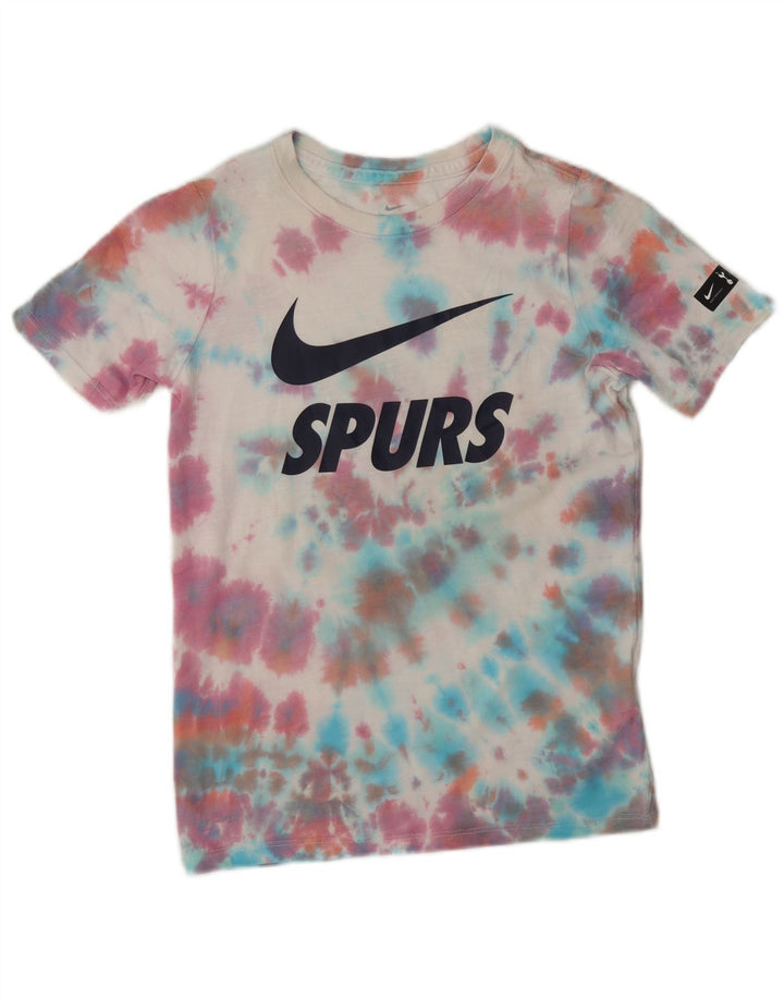Nike drenge Dri Fit grafisk T-shirt top 8-9 år Lille flerfarvet bindefarve