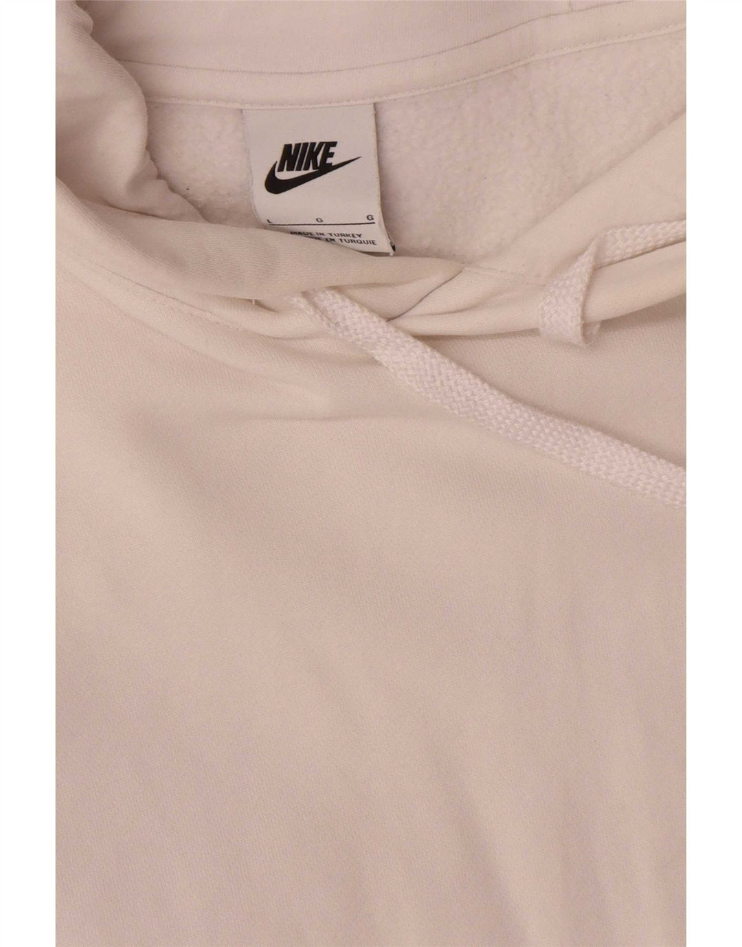 Nike grafisk hættetrøje til mænd, stor hvid bomuld