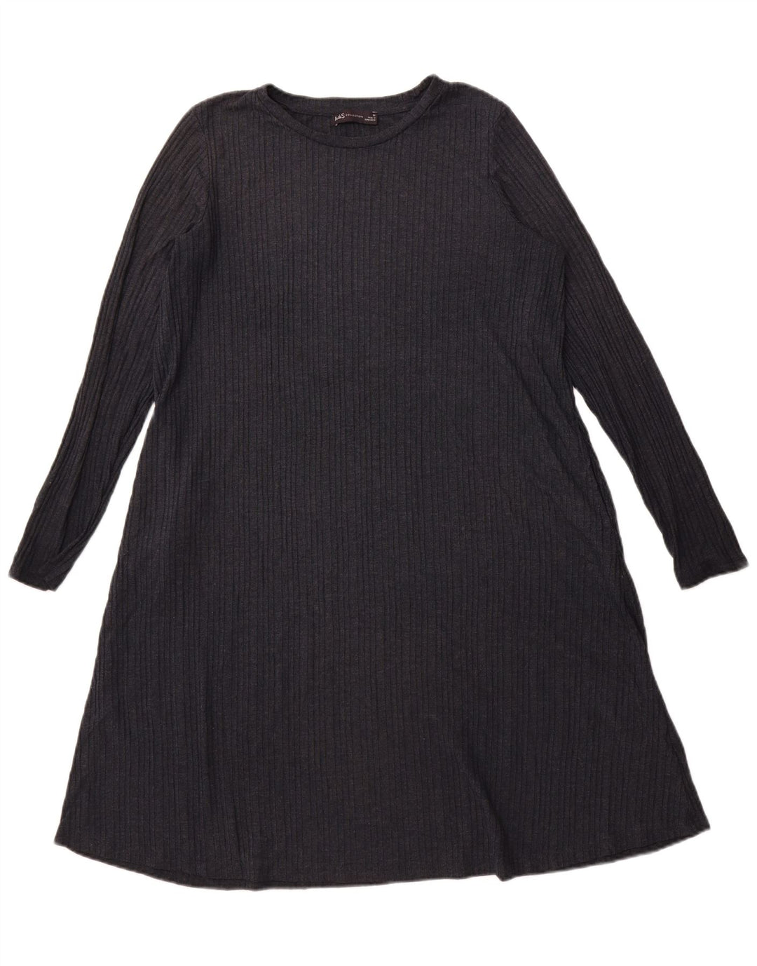 Marks & Spencer Dame A-Line Kjole UK 16 Large Navy Blue Polyester