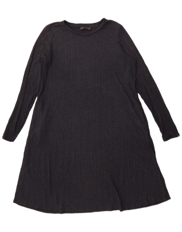 Marks & Spencer Dame A-Line Kjole UK 16 Large Navy Blue Polyester