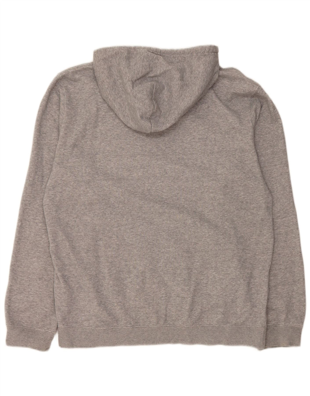 CHAMPION Mens Graphic Hoodie Jumper Large Grey Cotton