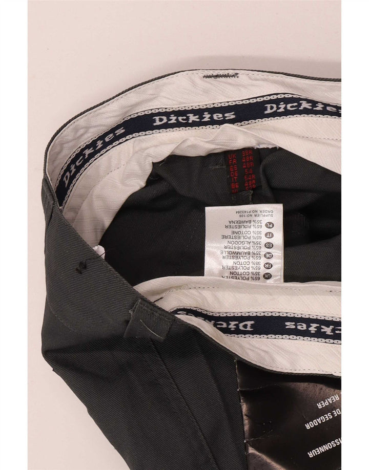 Dickies Lige Chinobukser til mænd W38 L32 Grå polyester