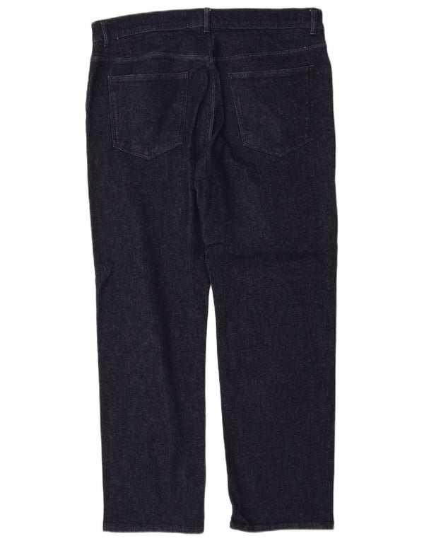 Trussardi Herre Straight Jeans IT 52 XL W36 L31 Navy Blue