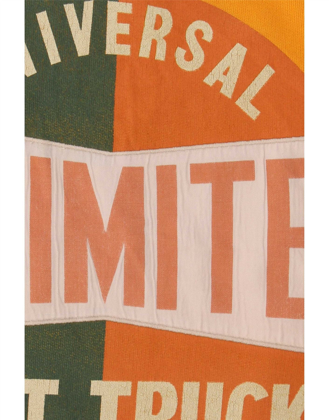 Ubegrænset kortærmet sweatshirt til mænd Medium Gul Colourblock