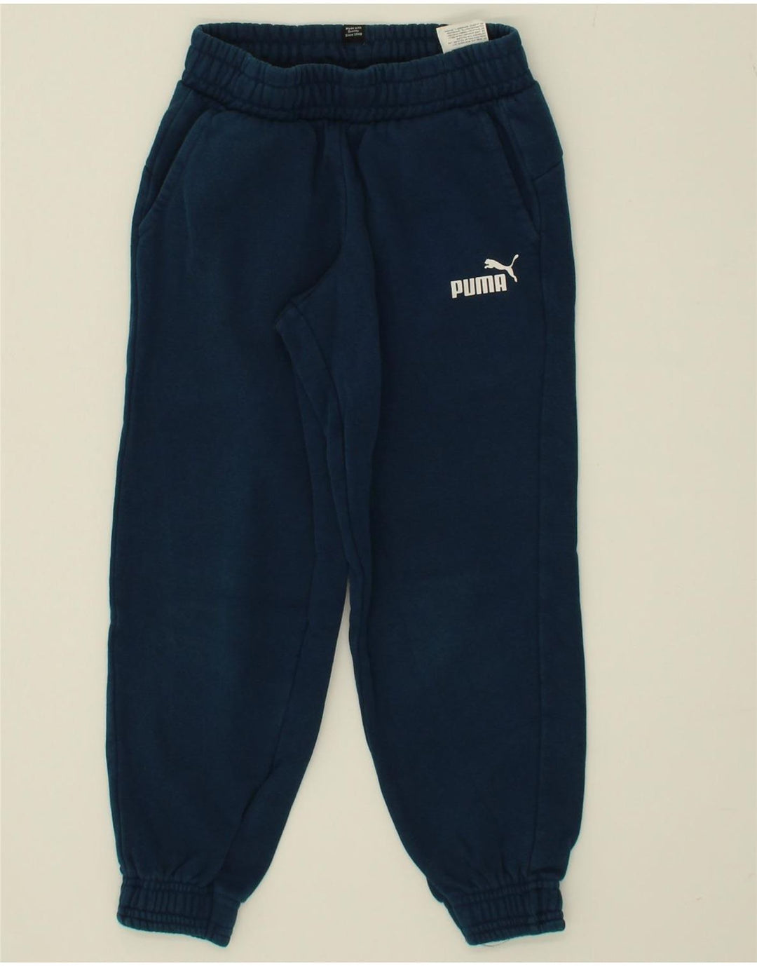 PUMA Boys Tracksuit Trousers Joggers 7-8 Years  Blue Cotton Vintage Puma and Second-Hand Puma from Messina Hembry 
