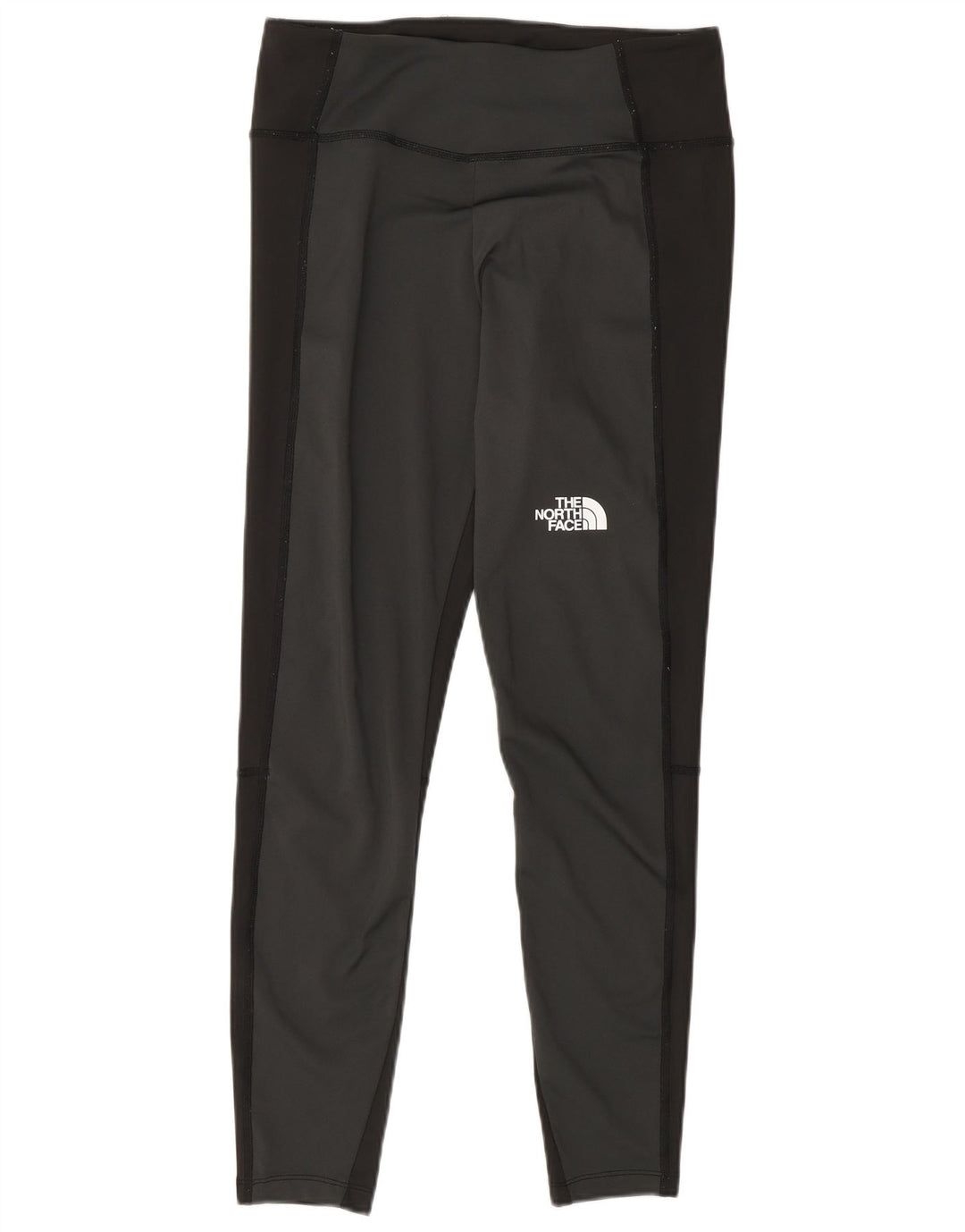 The North Face Womens Leggings UK 12 Medium Grey Colourblock Polyester