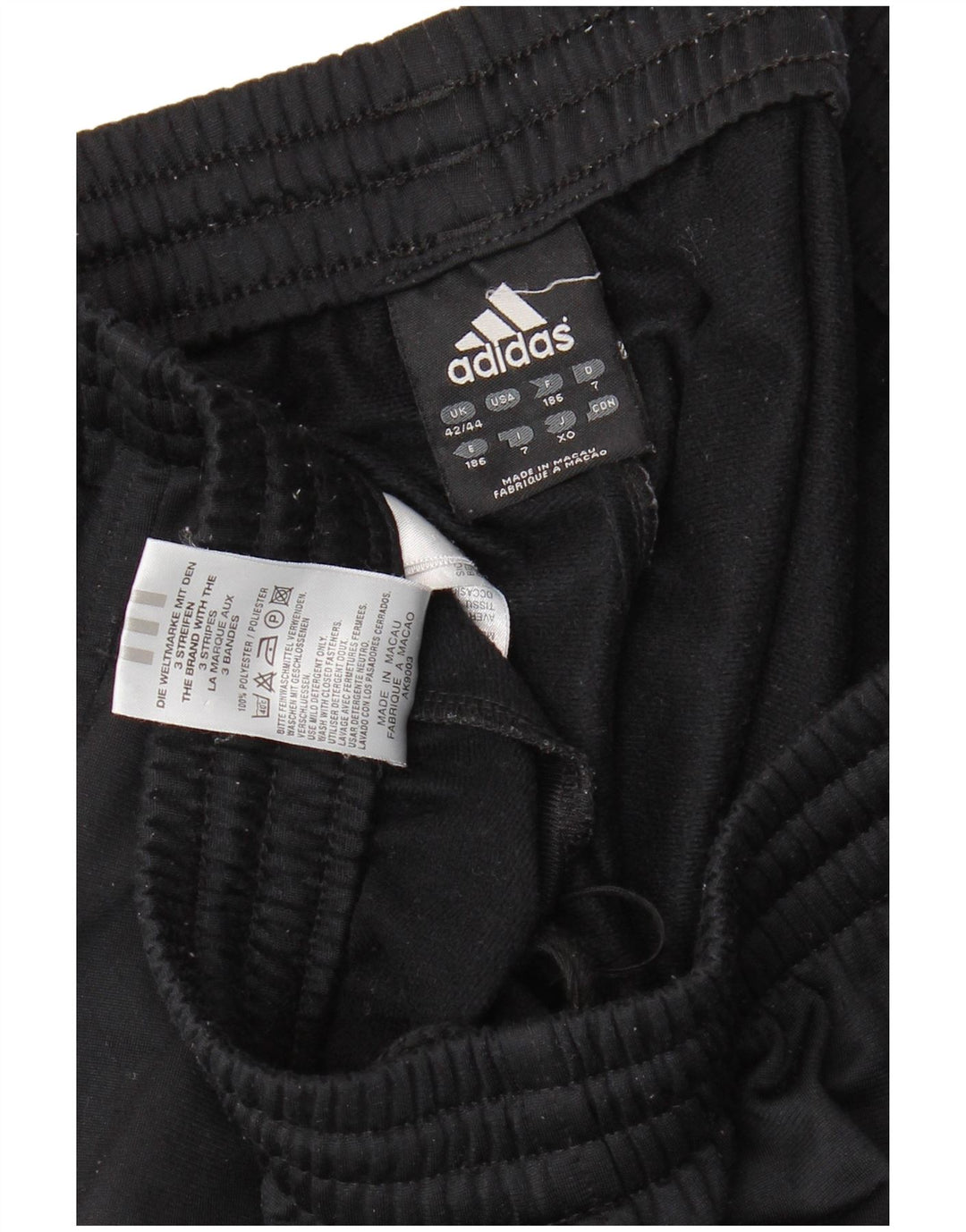 Adidas Træningsdragtsbukser til mænd UK 42/44 Large Black Polyester