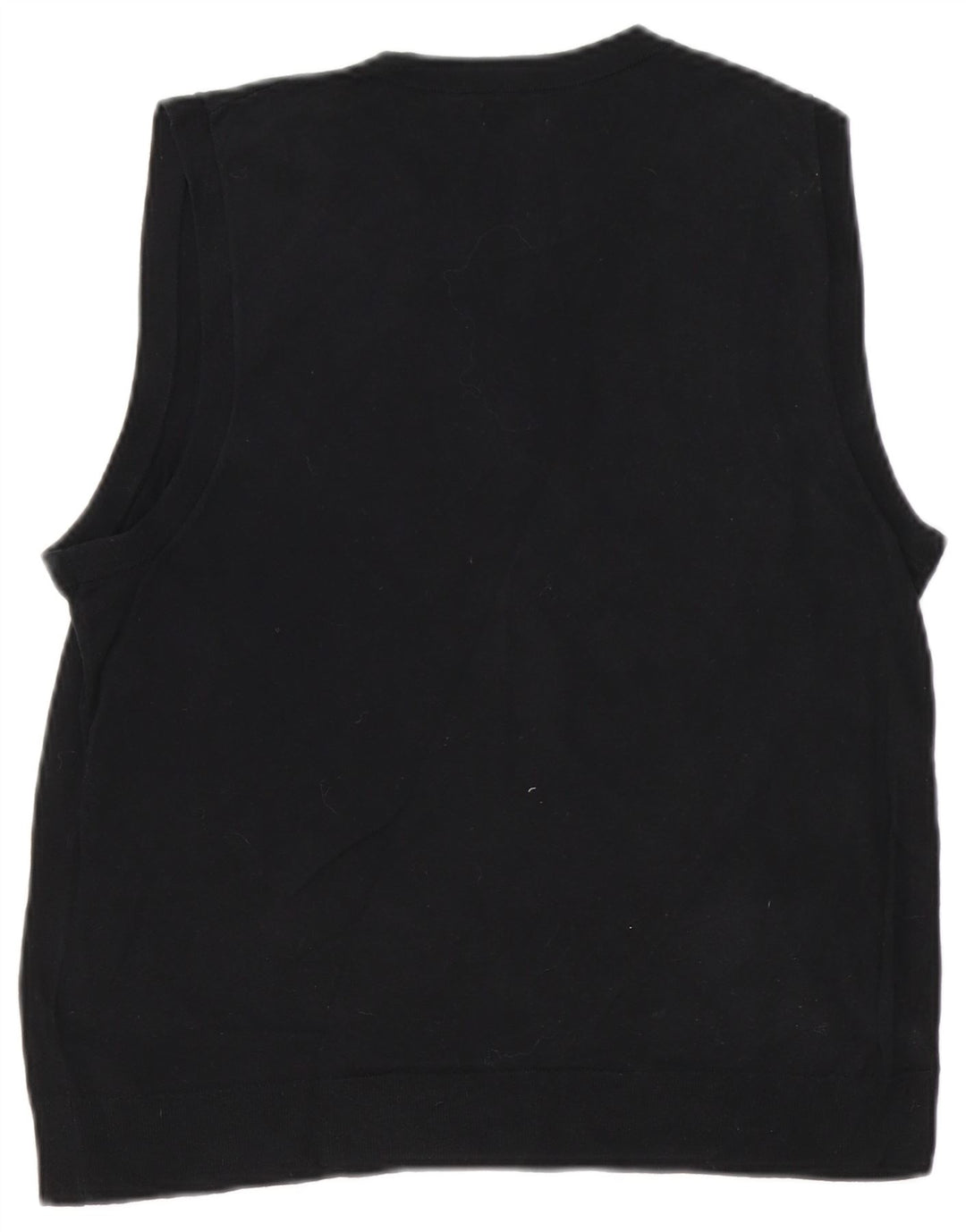 J. CREW Damevest Tank Top UK 14 Stor Sort Bomuld