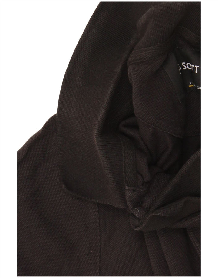 Lyle & Scott herre poloskjorte stor sort bomuld