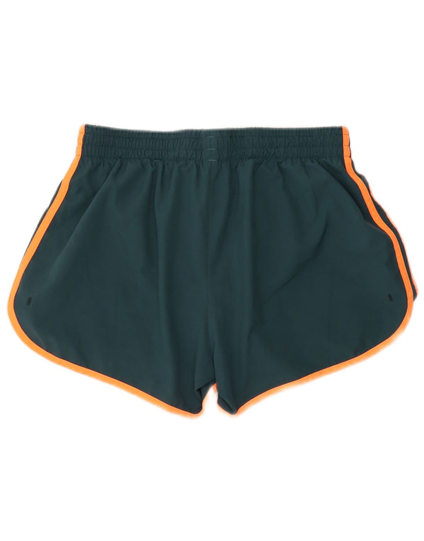 Adidas Womens Aeroready Sports Shorts UK 14 Large Green Polyester