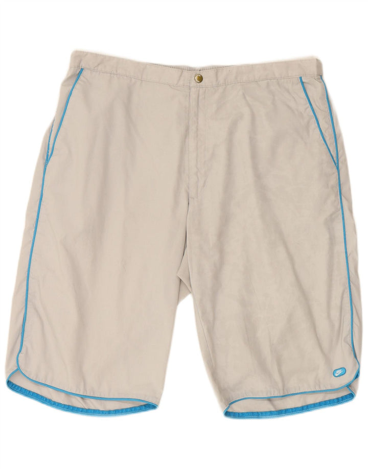 NIKE Mens Chino Shorts UK 40/42 2XL W38 White Polyester