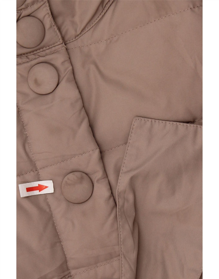 MARLBORO CLASSICS Polstret jakke til kvinder UK 16 Large Beige