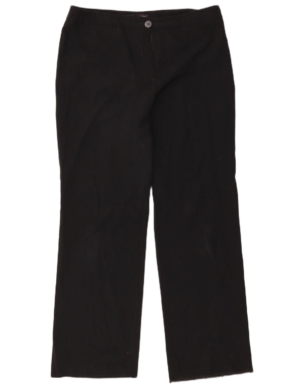 Marks & Spencer Lige fritidsbukser til kvinder UK 14 Large W34 L31 Sort