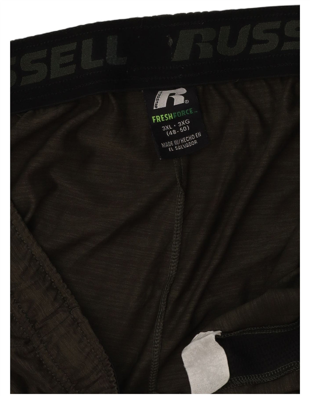 RUSSELL ATHLETIC Herre Dri-Power Sportshorts 3XL Khaki Colourblock