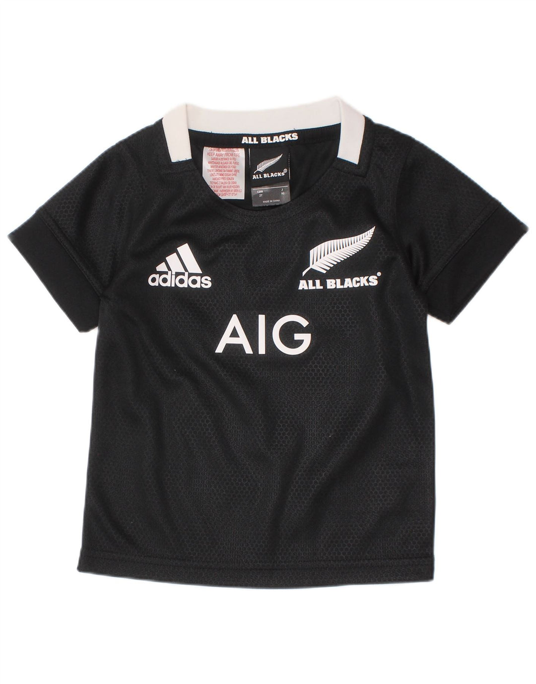 ADIDAS Baby Boys New Zealand Grafisk T-Shirt Top 18-24 måneder Sort