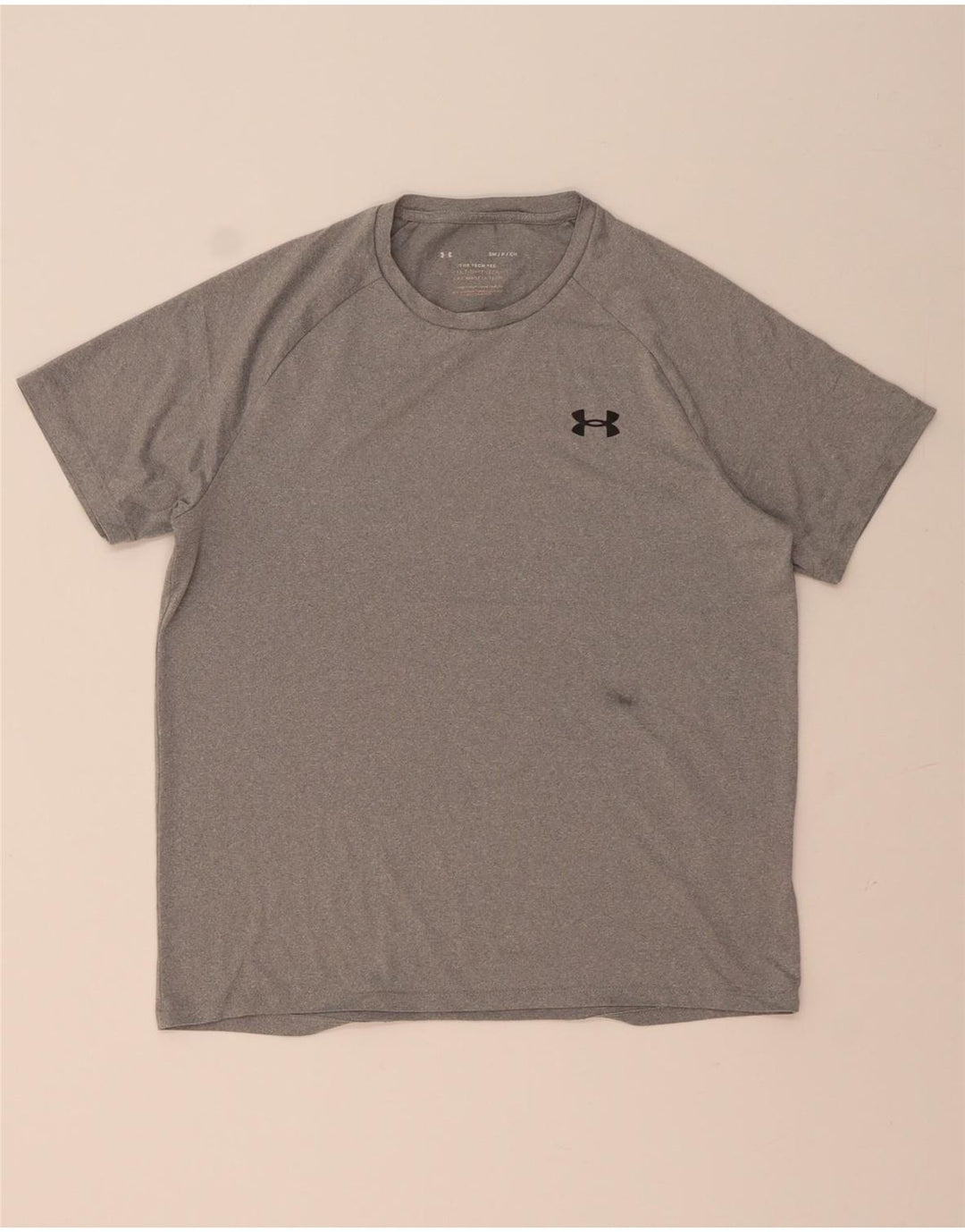 Under Armour Herre Loose Fit T-Shirt Top Lille Grå Polyester