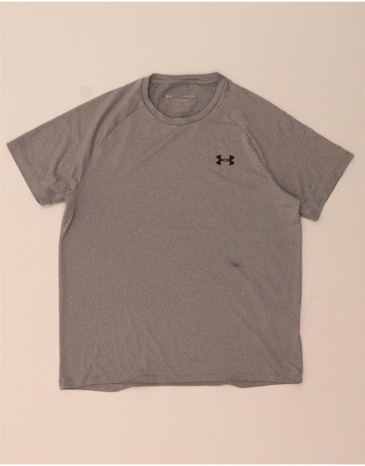 Under Armour Herre Loose Fit T-Shirt Top Lille Grå Polyester