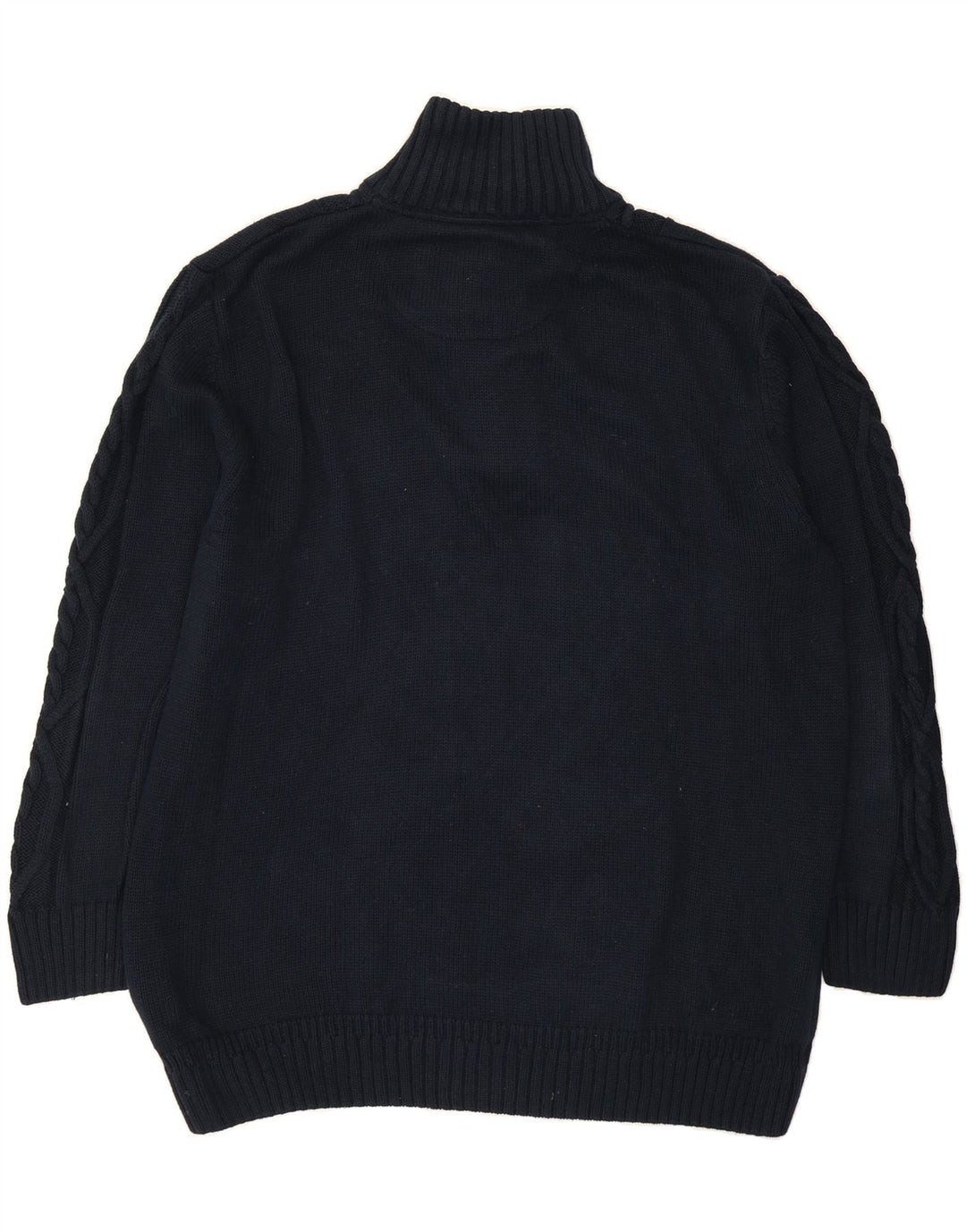 BASEFIELD Mens Yale University Button Neck Jumper Sweater 2XL Navy Blue Vintage Basefield and Second-Hand Basefield from Messina Hembry 