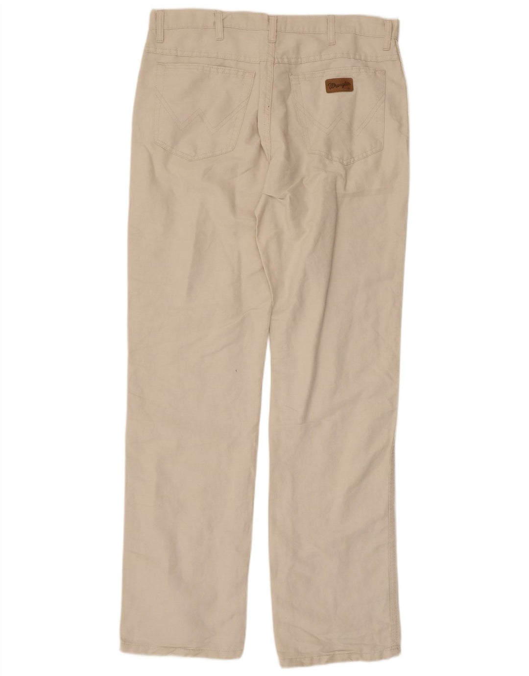 WRANGLER Straight Casual Bukser til mænd W34 L34 Beige Bomuld