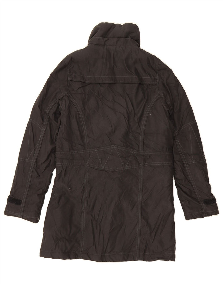 ADIDAS Girls Windbreaker Coat 11-12 Years Black Polyester Vintage Adidas and Second-Hand Adidas from Messina Hembry 