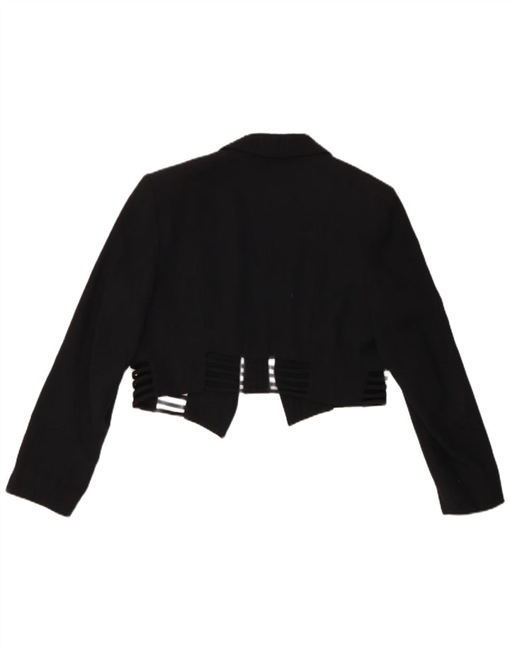 GALA Womens Open Bolero Jacket IT 42 Medium Sort Polyamid