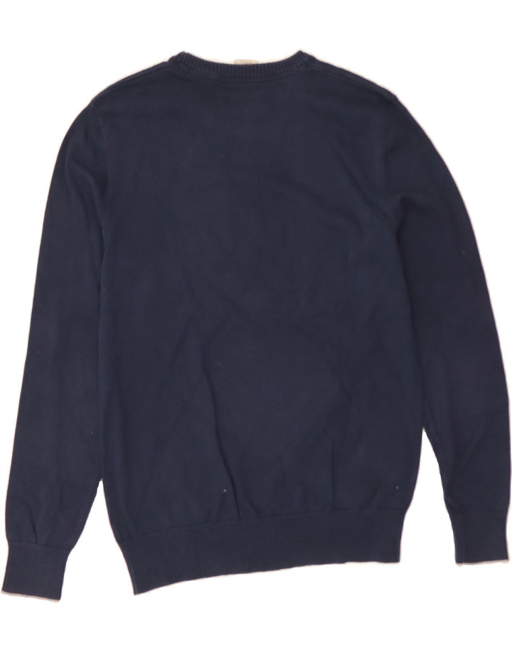 TIMBERLAND Mens Crew Neck Jumper Sweater Small Navy Blue Vintage Timberland and Second-Hand Timberland from Messina Hembry 