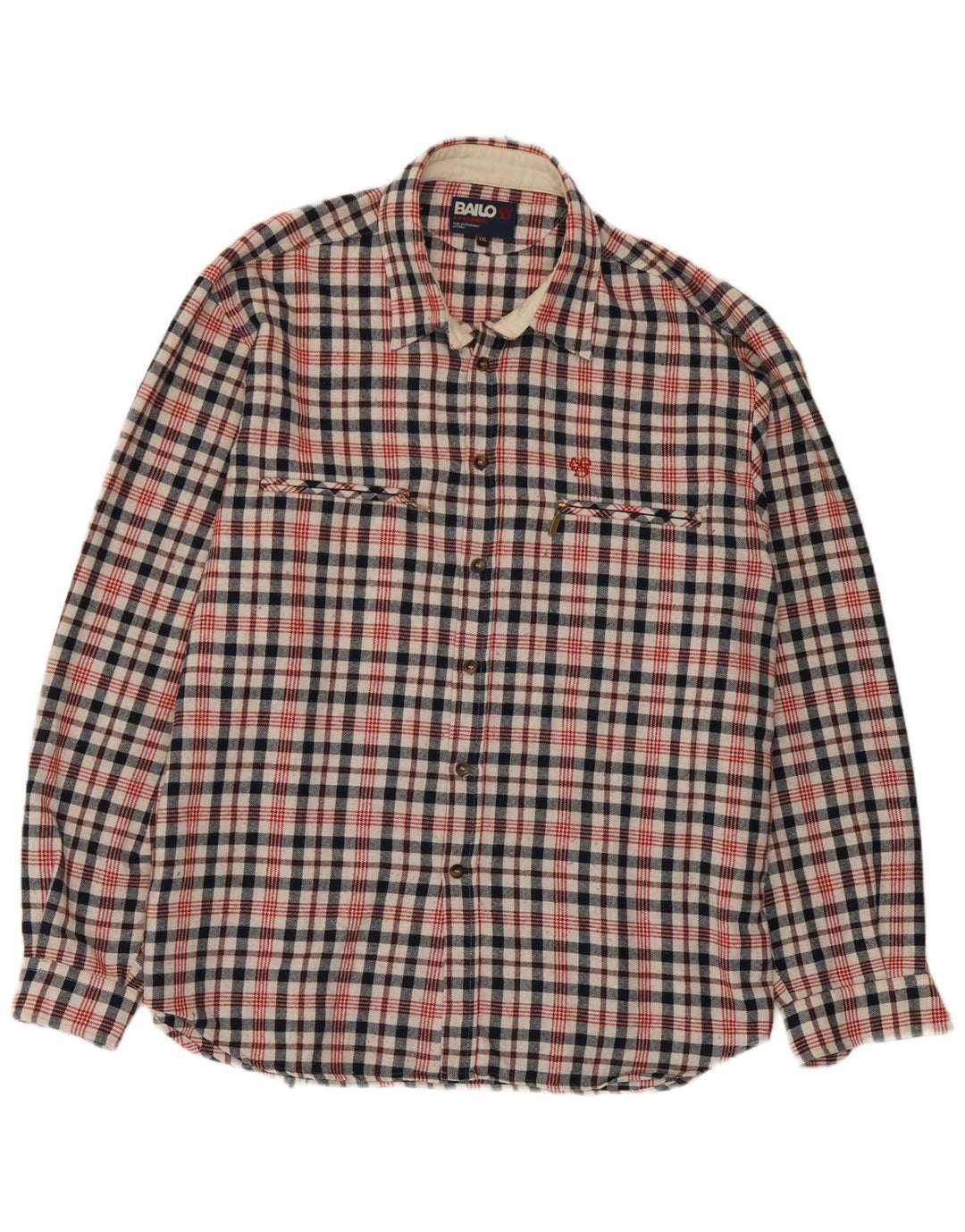 Bailo herre flannelskjorte 2XL flerfarvet ternet