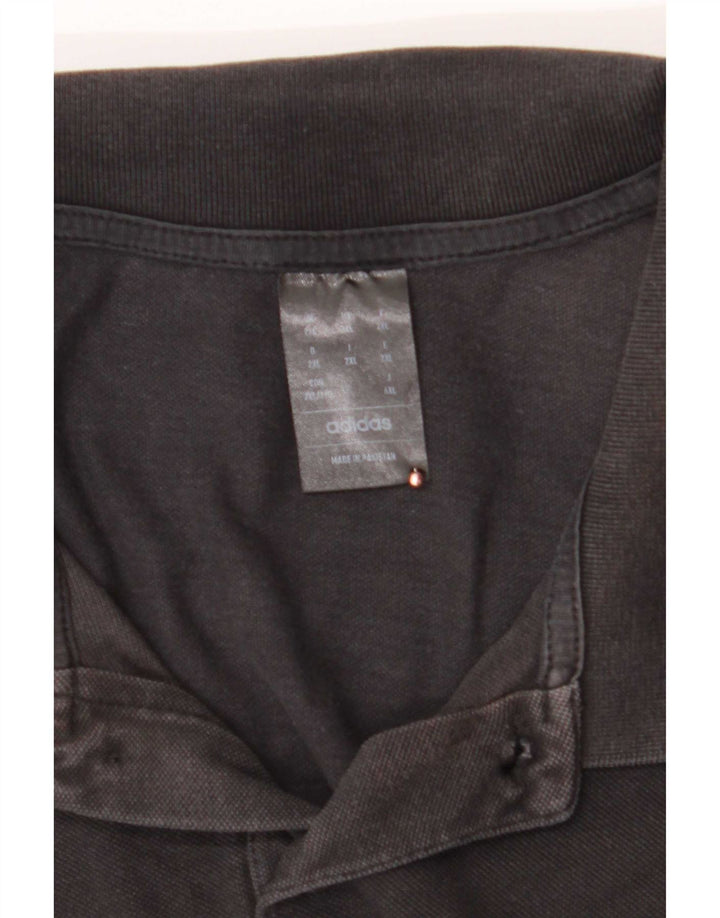 Adidas Polo Shirt til mænd 2XL sort bomuld