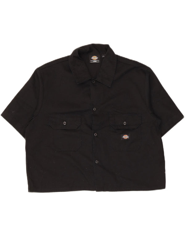 Dickies kortærmet skjorte til kvinder UK 16 Stor sort polyester
